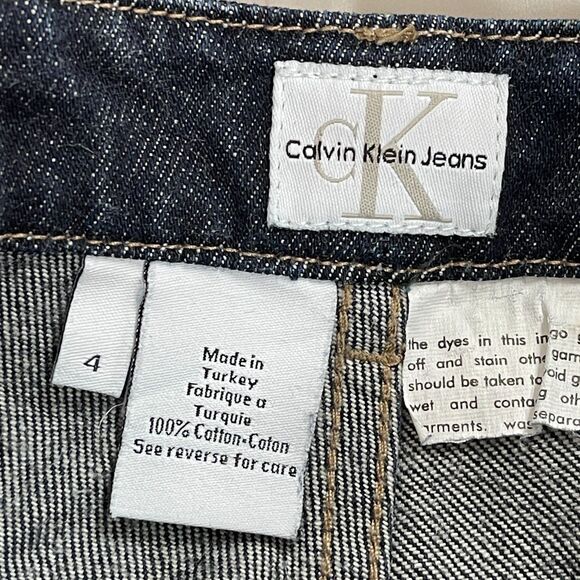 Calvin Klein Jeans Women's Pants Size 4 Slim Bootcut Dark Blue - Picture 7 of 9
